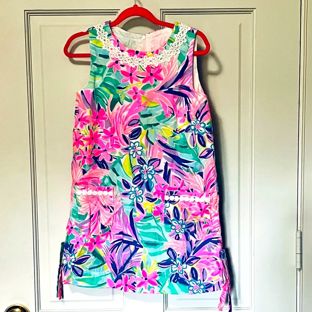 Girls Lilly Pulitzer Shift Dress Size 7
